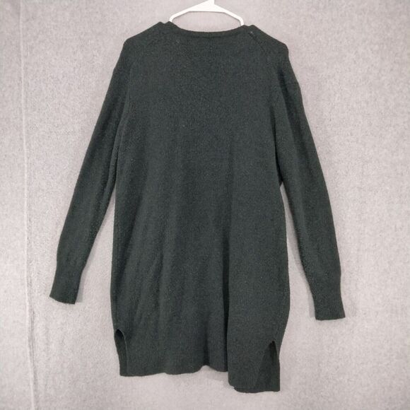 Madewell Cardigan Sweater Womens XS Pockets Merino Wool Alpaca Green Open Front - Picture 7 of 11